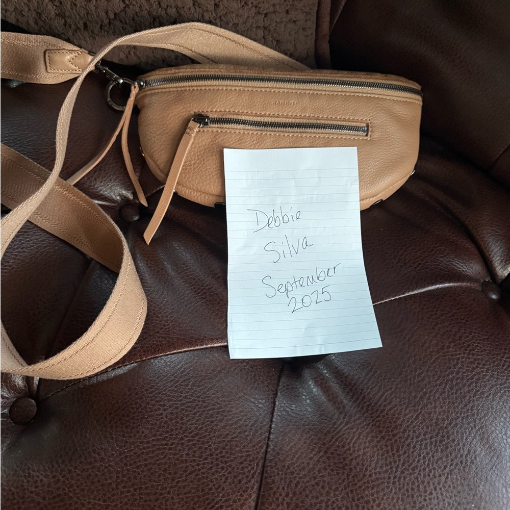Hammitt Tan Leather Charles Crossbody Bag